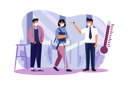 پیش‌نمایش فایل school-security-guard-doing-temperature-check-6024661 از پک بازگشت به مدرسه
