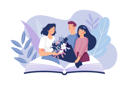 پیش‌نمایش فایل students-give-flower-bouquets-to-the-teacher-6024651 از پک بازگشت به مدرسه