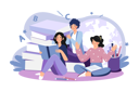 پیش‌نمایش فایل students-reading-book-together-6024654 از پک بازگشت به مدرسه