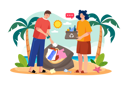 پیش‌نمایش فایل couple-collecting-waste-from-the-beach-6074473 از پک محیط‌زیست جهان