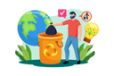 پیش‌نمایش فایل man-putting-garbage-in-a-bag-6074486 از پک محیط‌زیست جهان