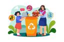 پیش‌نمایش فایل mother-and-daughter-collecting-waste-6074476 از پک محیط‌زیست جهان