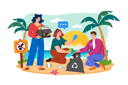 پیش‌نمایش فایل people-are-cleaning-up-trash-on-the-beach-6074468 از پک محیط‌زیست جهان