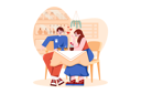 پیش‌نمایش فایل couple-drinking-coffee-in-coffee-shop-6170159 از پک غذا و نوشیدنی