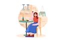 پیش‌نمایش فایل female-sit-on-armchair-holding-wineglass-in-hand-6170157 از پک غذا و نوشیدنی