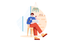 پیش‌نمایش فایل mature-male-sits-on-armchair-wineglass-in-hand-6170163 از پک غذا و نوشیدنی