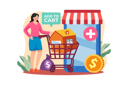پیش‌نمایش فایل a-girl-adds-a-house-to-her-shopping-cart-6217603 از پک اجاره خانه آنلاین