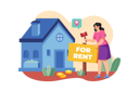 پیش‌نمایش فایل a-girl-putting-a-home-on-rent-6217599 از پک اجاره خانه آنلاین