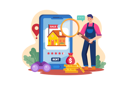 پیش‌نمایش فایل a-man-finding-a-house-for-rent-on-a-mobile-app-6217597 از پک اجاره خانه آنلاین