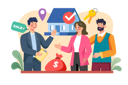 پیش‌نمایش فایل broker-helping-the-couple-to-choose-a-home-for-rent-6217613 از پک اجاره خانه آنلاین