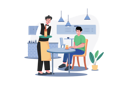 پیش‌نمایش فایل waiter-bring-bottle-to-male-6217494 از پک غذا و نوشیدنی
