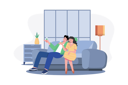 پیش‌نمایش فایل young-couple-sitting-at-armchairs-in-the-room-holding-wineglasses-6217493 از پک غذا و نوشیدنی