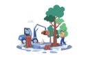پیش‌نمایش فایل forest-cutting-6217533 از پک مشکلات محیط‌زیستی