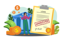 پیش‌نمایش فایل bank-loan-successfully-6217507 از پک عملیات وام‌دهی