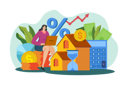 پیش‌نمایش فایل girl-with-an-investment-loan-6217512 از پک عملیات وام‌دهی
