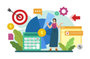 پیش‌نمایش فایل girl-with-finance-management-6217521 از پک عملیات وام‌دهی