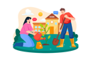 پیش‌نمایش فایل a-couple-is-planting-and-taking-care-of-trees-in-the-schoolyard-6257845 از پک حفاظت از محیط‌زیست