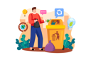 پیش‌نمایش فایل man-putting-waste-in-garbage-6257838 از پک حفاظت از محیط‌زیست