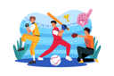 پیش‌نمایش فایل baseball-team-6310545 از پک فعالیت ورزشی