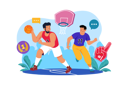 پیش‌نمایش فایل basketball-players-on-the-court-6310528 از پک فعالیت ورزشی