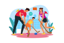 پیش‌نمایش فایل family-playing-hockey-6310538 از پک فعالیت ورزشی