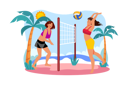 پیش‌نمایش فایل girl-playing-beach-volleyball-6310543 از پک فعالیت ورزشی