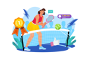 پیش‌نمایش فایل girl-playing-tennis-6310541 از پک فعالیت ورزشی