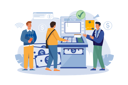 پیش‌نمایش فایل consultant-near-automated-teller-machine-for-customers-6310491 از پک پشتیبانی مشتریان