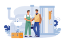 پیش‌نمایش فایل handsome-plumber-and-customer-shaking-hands-6310493 از پک پشتیبانی مشتریان