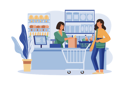 پیش‌نمایش فایل shop-assistant-handling-shopping-bag-to-female-customer-in-grocery-store-6310494 از پک پشتیبانی مشتریان