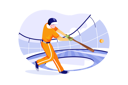 پیش‌نمایش فایل baseball-player-hitting-baseball-6353884 از پک فعالیت ورزشی