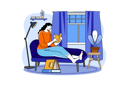 پیش‌نمایش فایل girl-reading-a-novel-during-quarantine-6673685 از پک مردم در قرنطینه