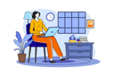 پیش‌نمایش فایل girl-working-on-laptop-6673690 از پک مردم در قرنطینه