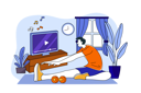 پیش‌نمایش فایل man-doing-exercise-at-home-6673683 از پک مردم در قرنطینه