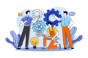 پیش‌نمایش فایل a-group-of-workers-working-on-projects-in-a-team-6765211 از پک فعالیت‌های تجاری
