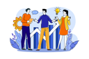 پیش‌نمایش فایل team-discuss-about-business-growing-idea-6765214 از پک فعالیت‌های تجاری