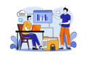 پیش‌نمایش فایل two-guys-are-making-analysis-report-6765202 از پک فعالیت‌های تجاری