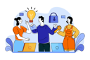 پیش‌نمایش فایل business-team-looks-for-a-solution-to-solve-the-problem-6765185 از پک تیم‌های محصول