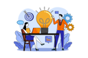 پیش‌نمایش فایل business-team-working-on-an-innovative-idea-6765197 از پک تیم‌های محصول