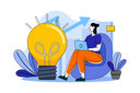 پیش‌نمایش فایل businesswoman-working-with-new-idea-6765199 از پک تیم‌های محصول