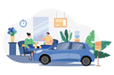 پیش‌نمایش فایل cars-dealership-showroom-6920990 از پک نمایشگاه خودرو