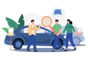 پیش‌نمایش فایل couple-looking-to-buy-a-new-car-6920999 از پک نمایشگاه خودرو