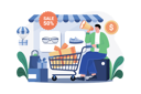 پیش‌نمایش فایل online-sale-announcement-6985298 از پک خرید آنلاین
