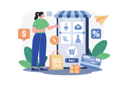 پیش‌نمایش فایل online-shopping-application-6985297 از پک خرید آنلاین