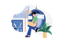 پیش‌نمایش فایل male-freelancer-working-from-home-6986151 از پک کار از راه دور