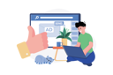 پیش‌نمایش فایل marketing-employee-sending-marketing-mail-from-home-6986157 از پک کار از راه دور