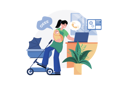 پیش‌نمایش فایل working-from-home-with-handling-baby-6986156 از پک کار از راه دور