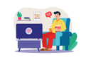 پیش‌نمایش فایل a-male-watching-a-movie-on-the-internet-7131132 از پک پخش ویدیویی