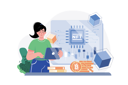 پیش‌نمایش فایل blockchain-technology-7208835 از پک ارز دیجیتال
