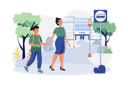 پیش‌نمایش فایل mother-walking-son-to-drop-to-school-7345146 از پک بازگشت به مدرسه